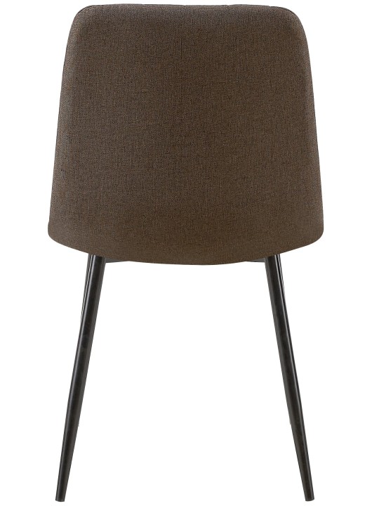 Stol Dijon stof, brun