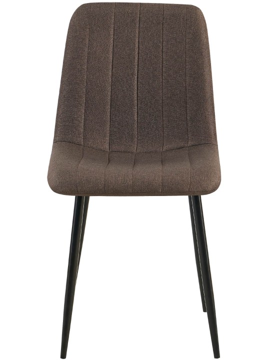 Sæt med 4 stole Dijon stof, brun Sæt med 4 stole Dijon stof, brun