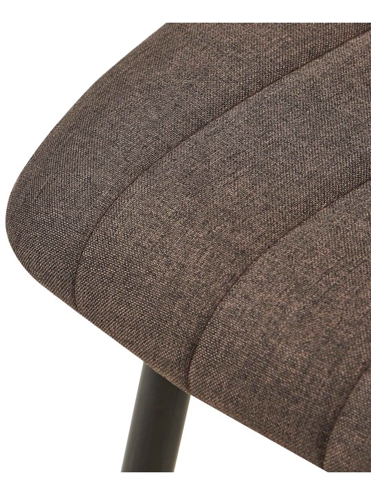 Sæt med 4 stole Dijon stof, brun Sæt med 4 stole Dijon stof, brun