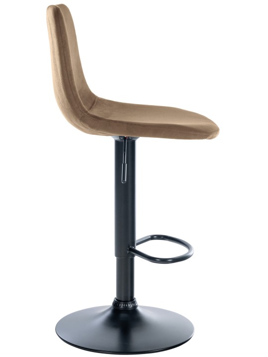 Sæt med 2 barstole Divo velvet, brun