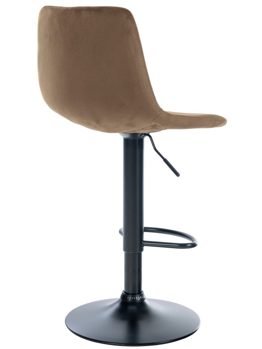 Sæt med 2 barstole Divo velvet, brun