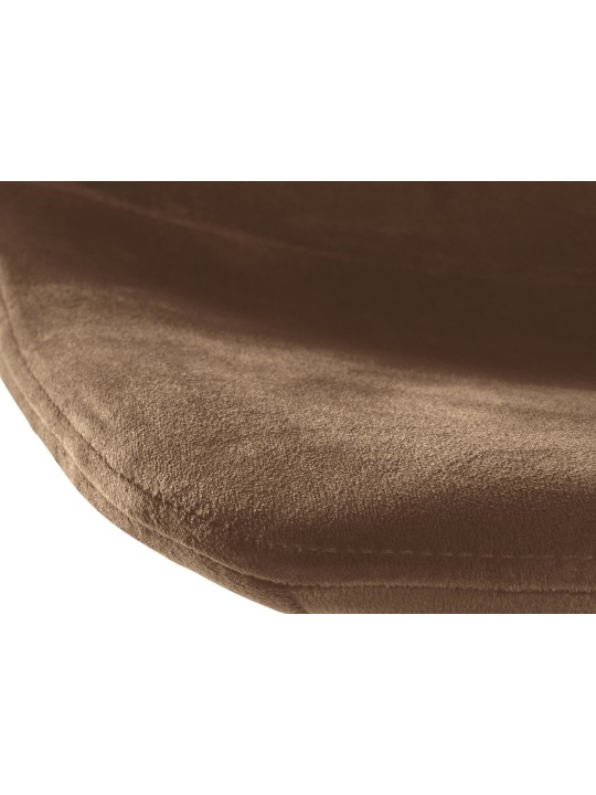 Sæt med 2 barstole Divo velvet, brun