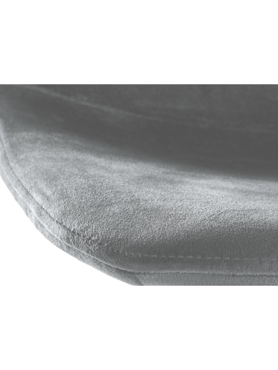 Sæt med 2 barstole Divo velvet, grå