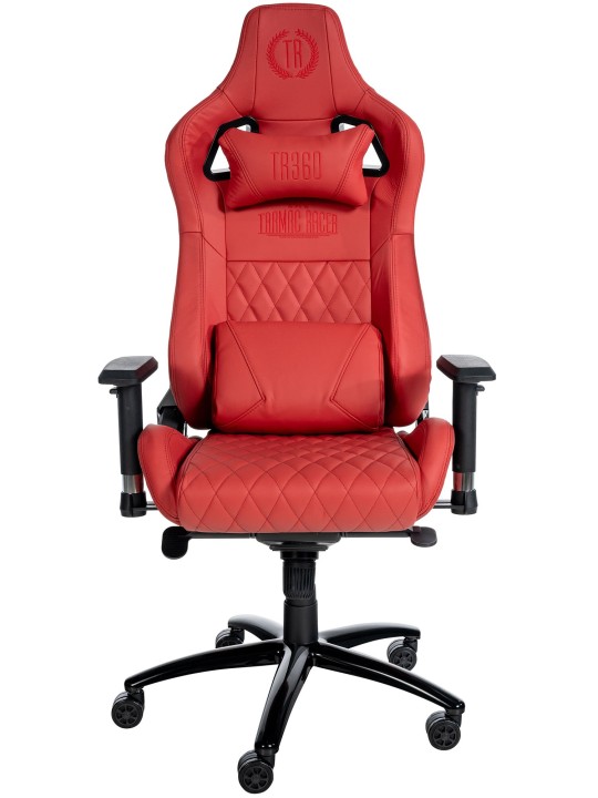 Kontorstol Keren ægte læder, rød Kontorstol Keren ægte læder, rød