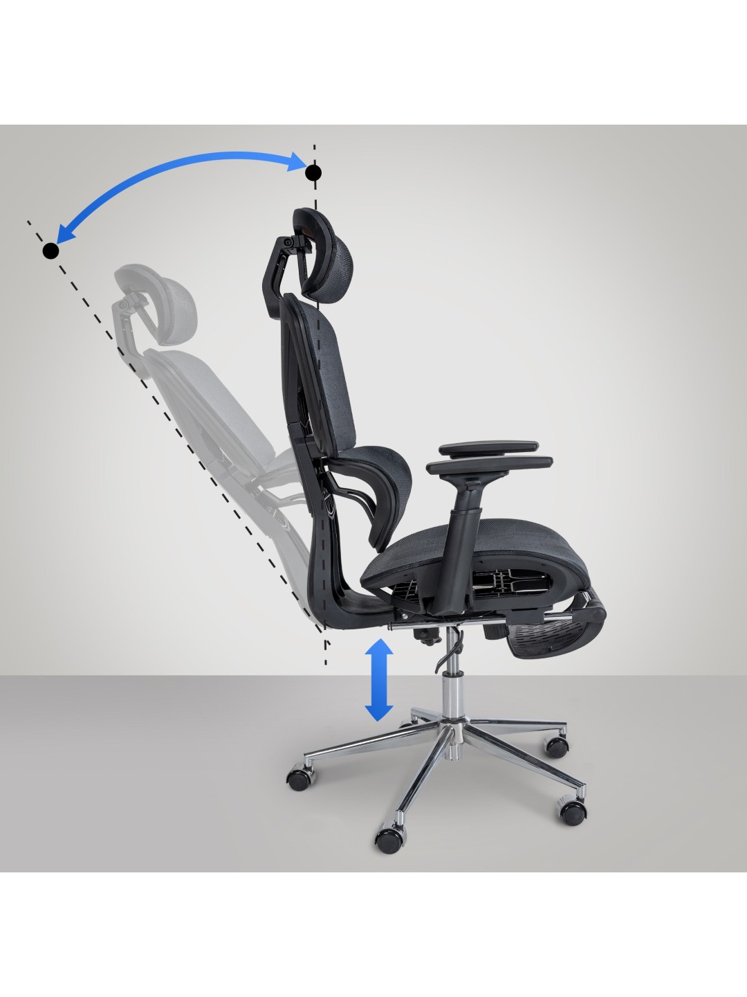 Kontorstol Grover, sort