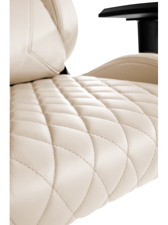 Kontorstol Keren ægte læder, creme Kontorstol Keren ægte læder, creme