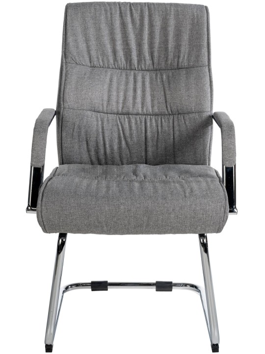 Sæt med 2 besøgsstole Sievert stof, lysegrå