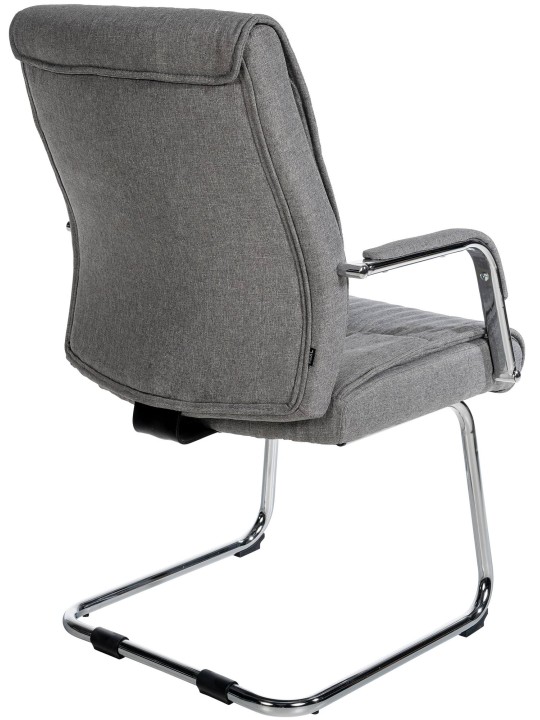 Sæt med 2 besøgsstole Sievert stof, lysegrå