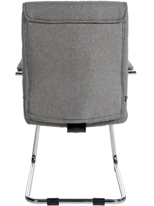 Sæt med 2 besøgsstole Sievert stof, lysegrå