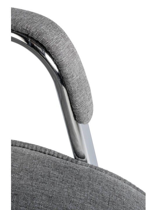 Sæt med 2 besøgsstole Sievert stof, lysegrå