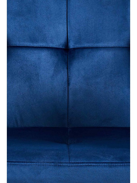 Sæt med 2 spisestuestole Emia velvet, blå