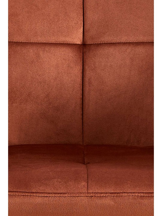 Sæt med 2 spisestuestole Emia velvet, brun