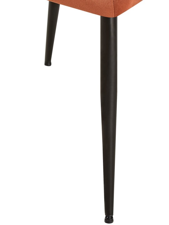 Sæt med 2 spisestuestole Emia velvet, brun