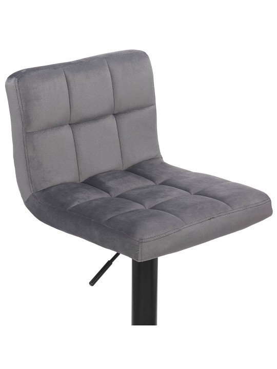 Barstol Feni fløjl, grå