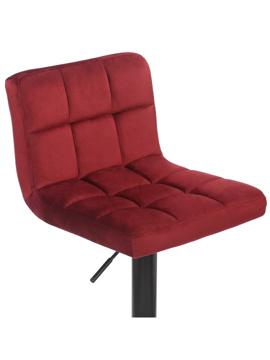 Barstol Feni fløjl, rød