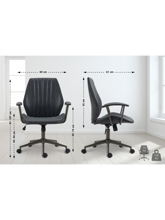 Kontorstol Nampa, antik sort