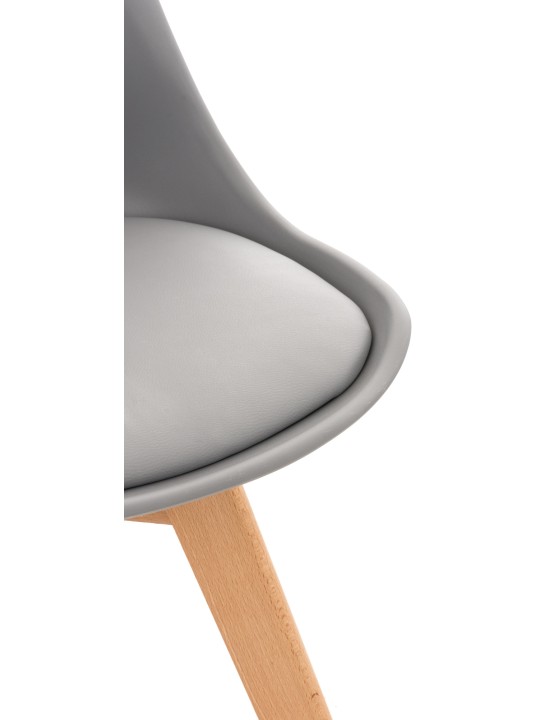 Sæt med 4 stole Linares, grå