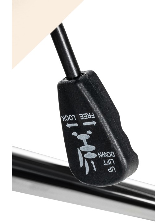 Kontorstol Mollis ægte læder, creme