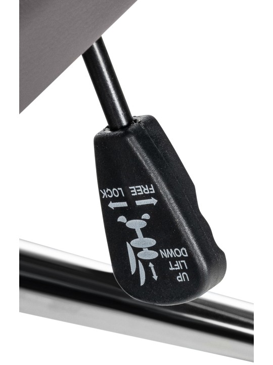 Kontorstol Mollis ægte læder, grå