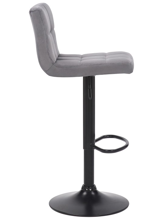 Sæt med 4 barstole Feni fløjl, grå Sæt med 4 barstole Feni fløjl, grå