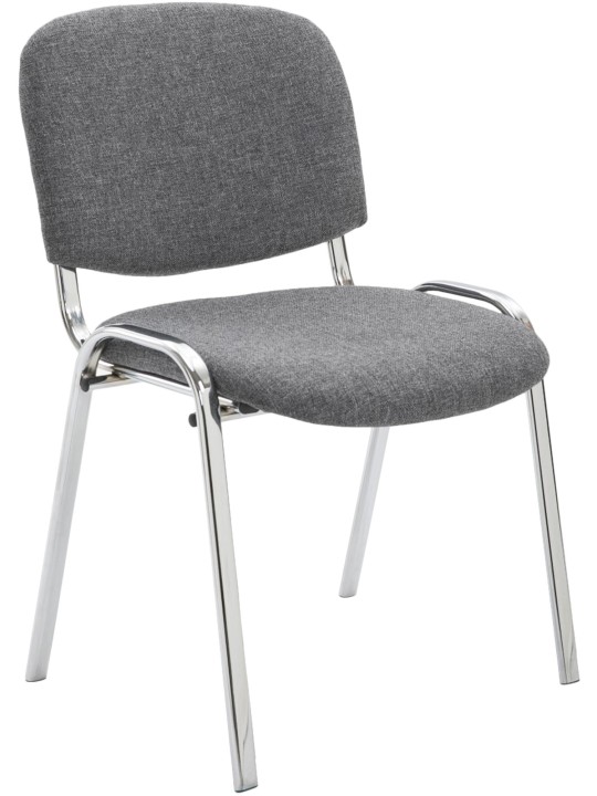 Besøgsstol Ken C stof, grå