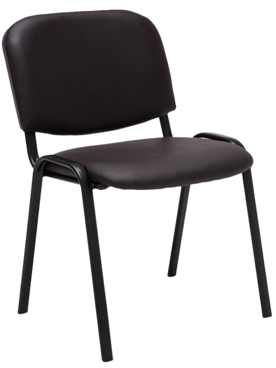 Besøgsstol Ken imiteret læder, brun Besøgsstol Ken imiteret læder, brun