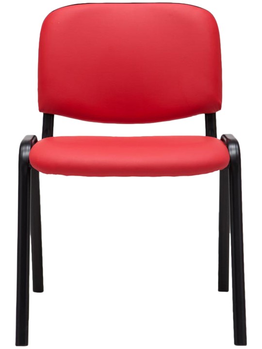 Besøgsstol Ken imiteret læder, rød