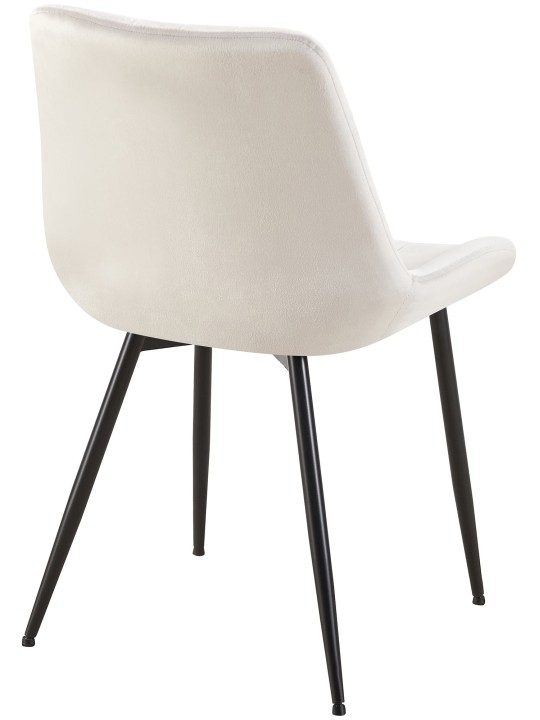 Stol Rahden fløjl, lysegrå