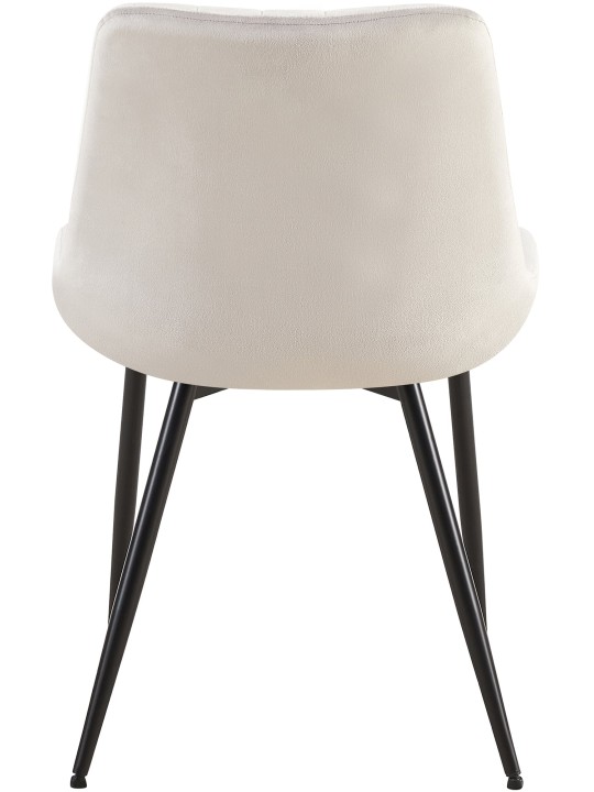 Stol Rahden fløjl, lysegrå