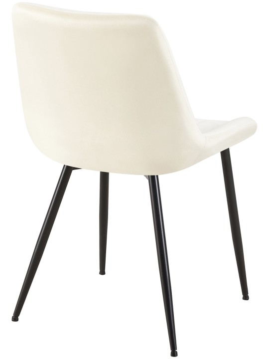 Stol Rahden fløjl, creme