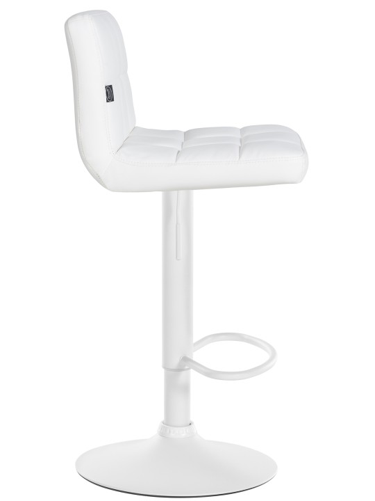 Sæt med 4 barstole Feni imiteret læder, hvid Sæt med 4 barstole Feni imiteret læder, hvid