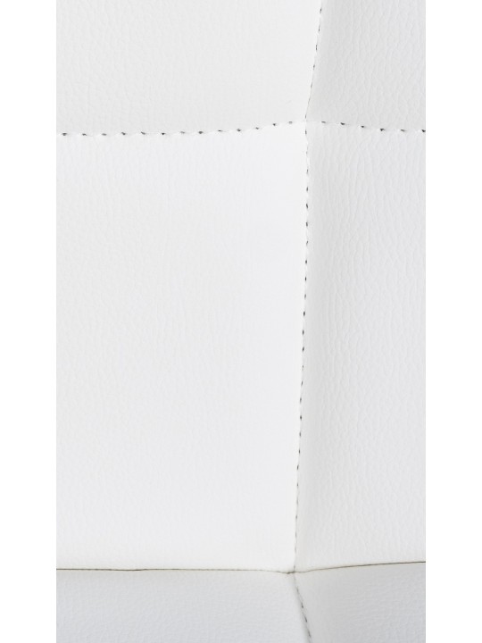 Sæt med 4 barstole Feni imiteret læder, hvid Sæt med 4 barstole Feni imiteret læder, hvid