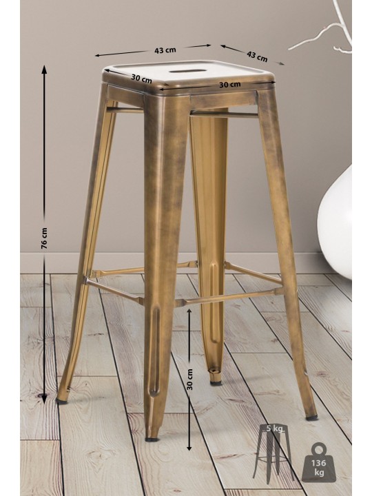 Barstol Joshua V2, guld Barstol Joshua V2, guld