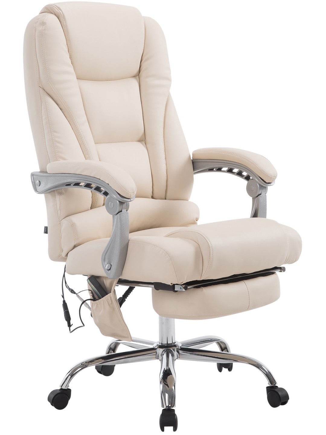 Kontorstol Pacific med massagefunktion V2, creme