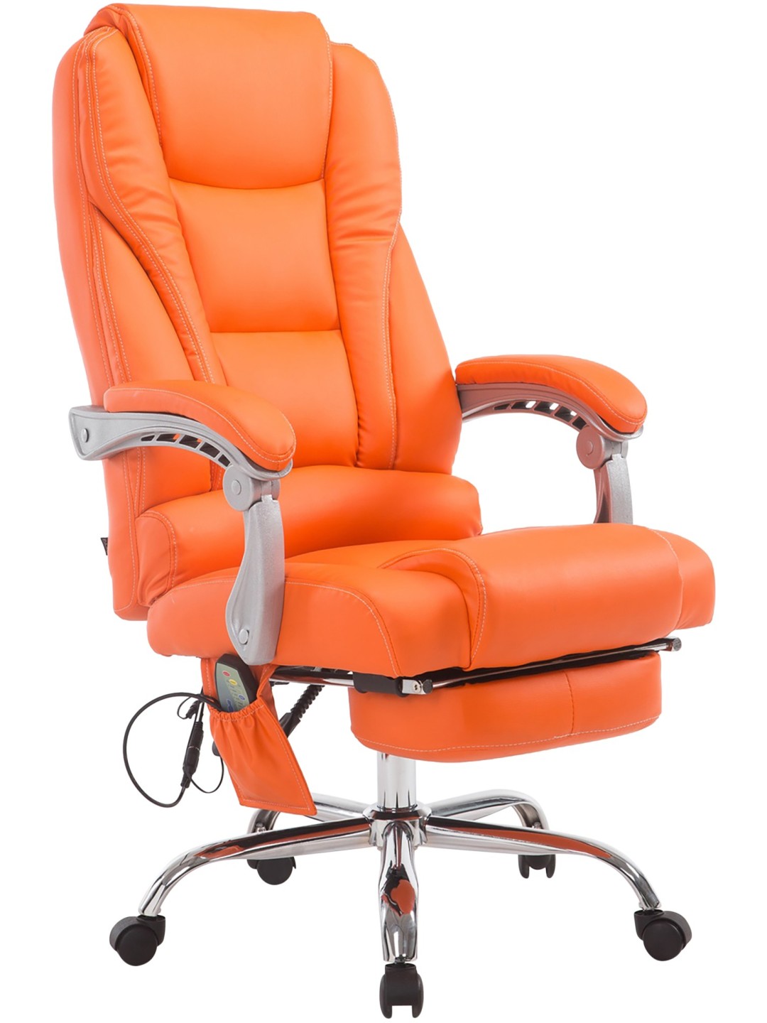 Pacific kontorstol med massagefunktion V2, orange