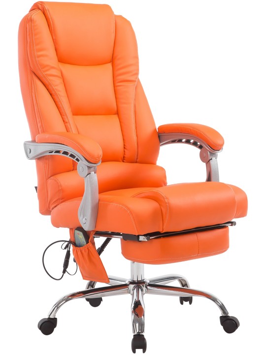 Pacific kontorstol med massagefunktion V2, orange