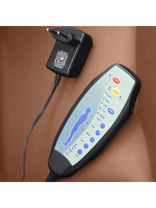 Kontorstol Pacific med massagefunktion V2 kunstlæder, lysebrun