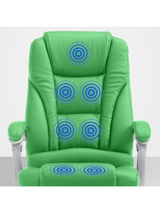 Kontorstol Pacific med massagefunktion V2, grøn