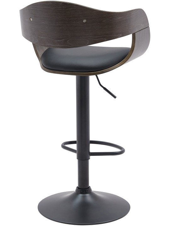 Sæt med 2 barstole Kingston B imiteret læder, sort/grå Sæt med 2 barstole Kingston B imiteret læder, sort/grå