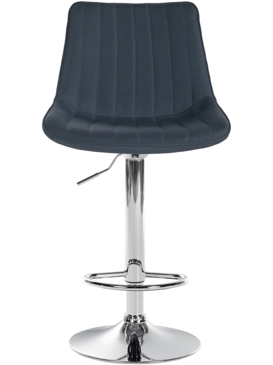 Sæt med 2 barstole Toni stof krom, mørkegrå Sæt med 2 barstole Toni stof krom, mørkegrå