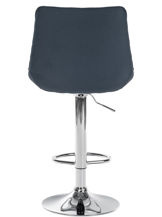 Sæt med 2 barstole Toni stof krom, mørkegrå Sæt med 2 barstole Toni stof krom, mørkegrå