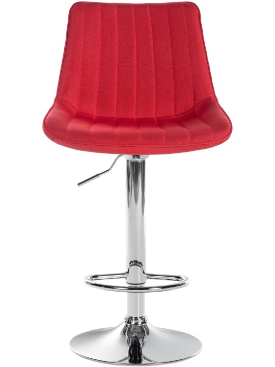 Sæt med 2 barstole Toni stof krom, rød Sæt med 2 barstole Toni stof krom, rød