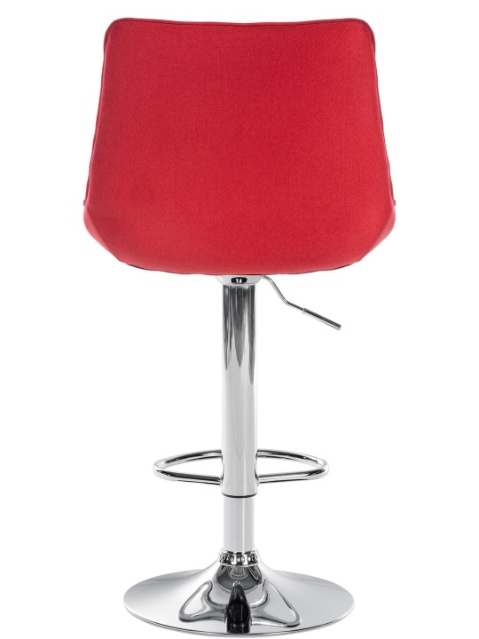 Sæt med 2 barstole Toni stof krom, rød Sæt med 2 barstole Toni stof krom, rød