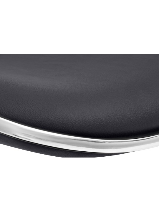 Barstol Shanghai imiteret læder C, sort