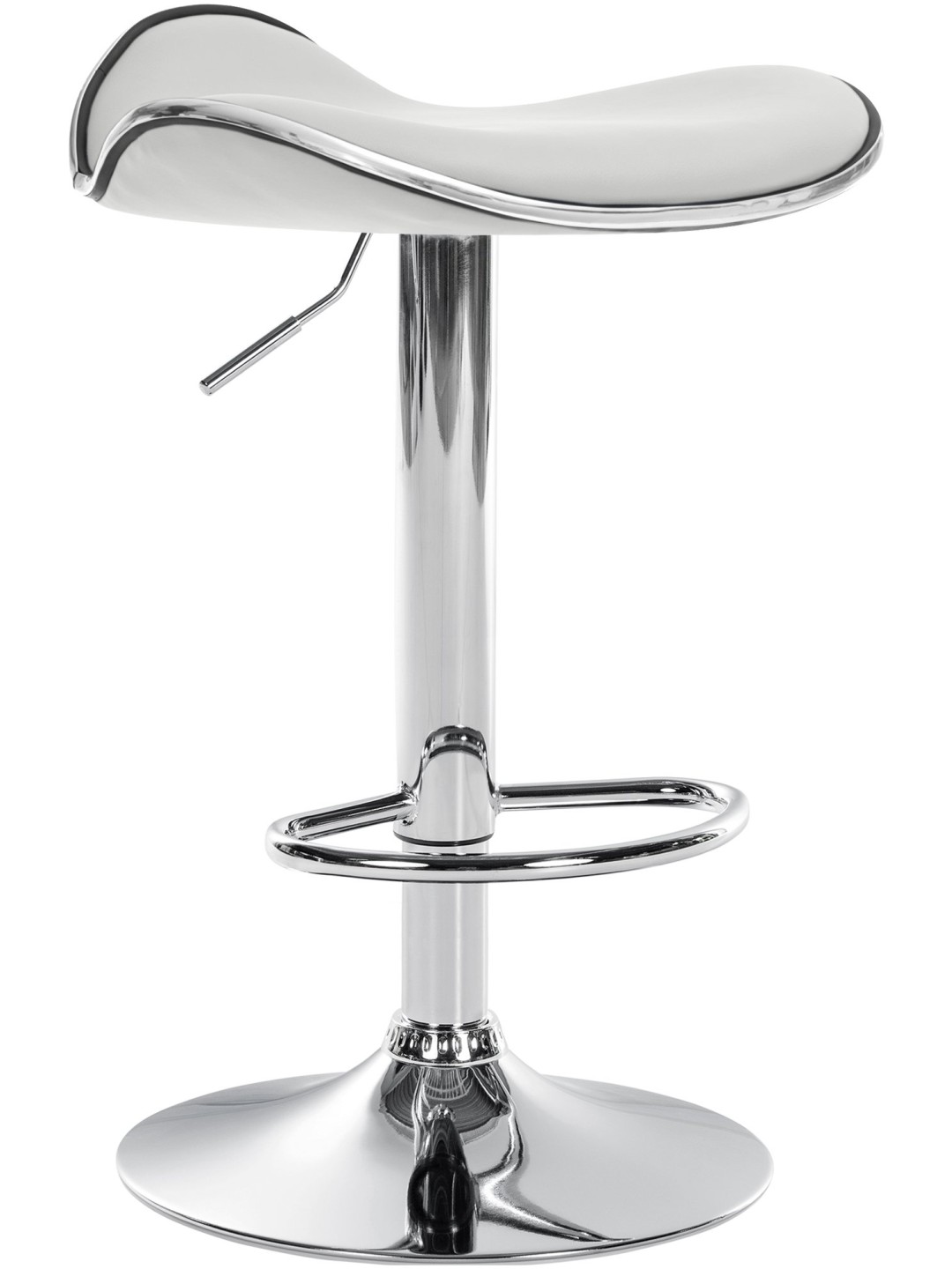 Barstol Shanghai imiteret læder C, hvid