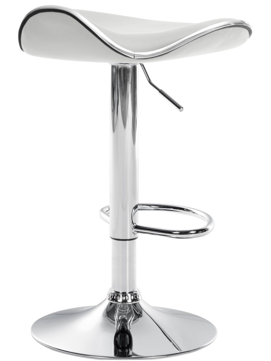 Barstol Shanghai imiteret læder C, hvid