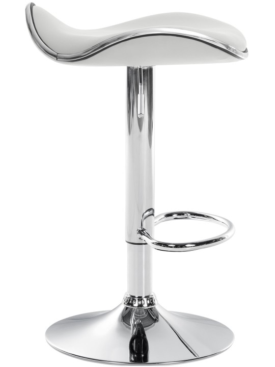 Barstol Shanghai imiteret læder C, hvid