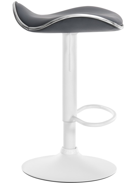 Barstol Shanghai imiteret læder, grå
