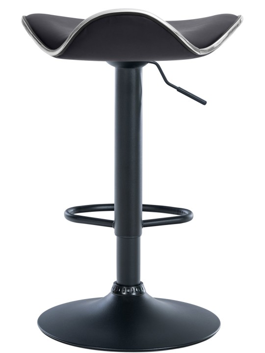 Barstol Shanghai imiteret læder, sort