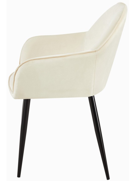 Boise Velvet Spisestuestol, creme